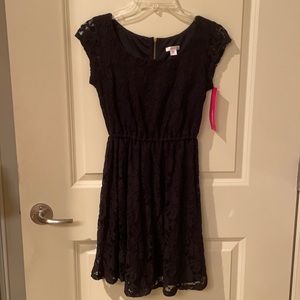 black dress with lace